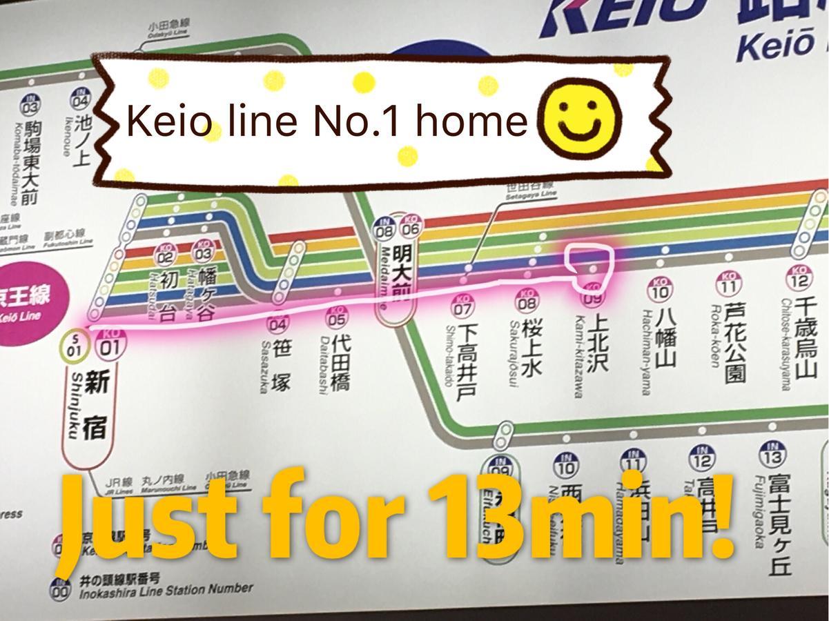 世田谷 大晶家 Direct To Shinjuku For 13Min 上北沢3分 近涉谷新宿 Apartment Tokyo Ngoại thất bức ảnh